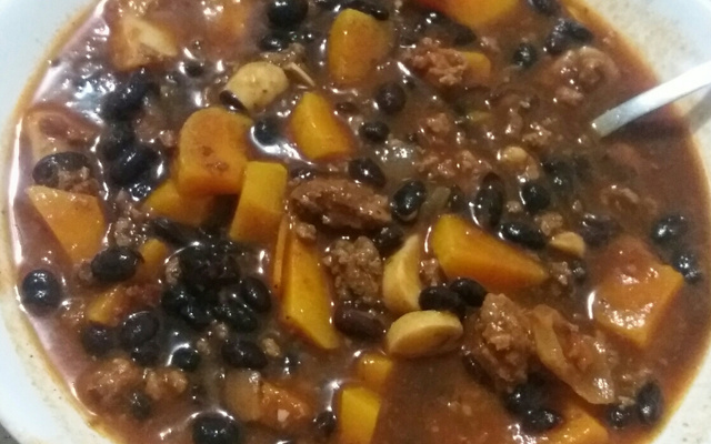 Feijão com abóbora