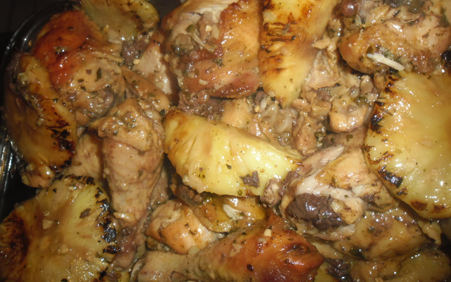 Frango com abacaxi