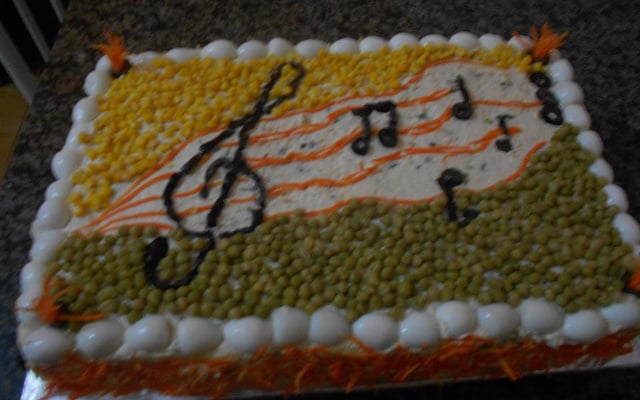 Torta salgada com pão de forma