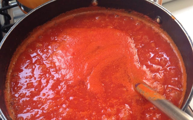 Molho de tomate caseiro (para congelar)