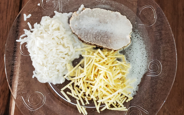 Largato  com creme de leite