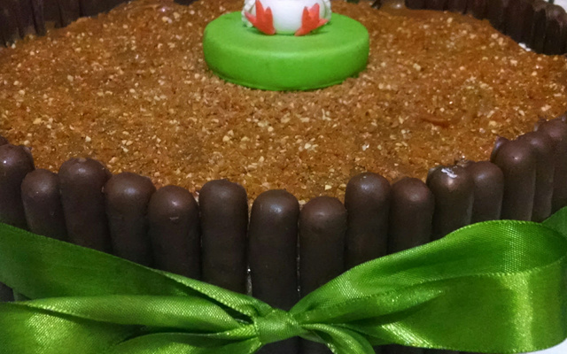 Torta crocante de doce de leite