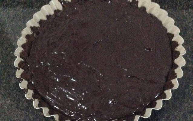 Torta de danoninho com ganache de chocolate