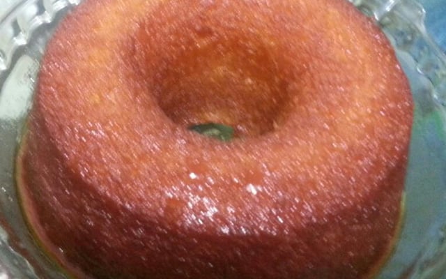 Bolo de macaxeira com leite de coco