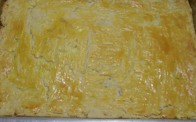 Torta de alho poró com ricota