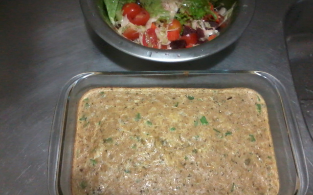 Omelete de atum fácil assado