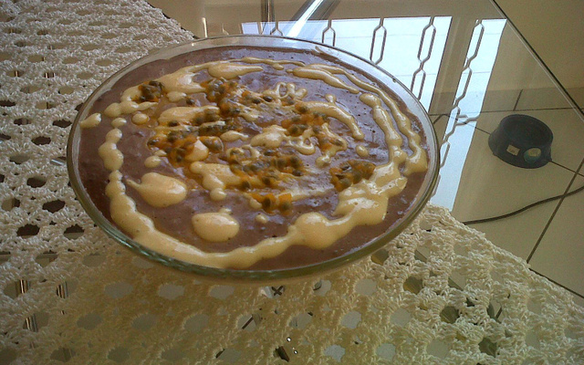 Mousse Tentação de Maracujá com Chocolate