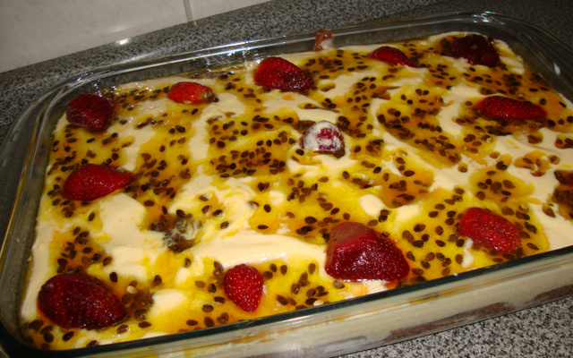 Pavê delícia de morango