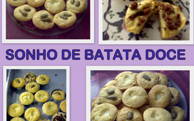 Sonhos de batata doce do Lúcio Cezar