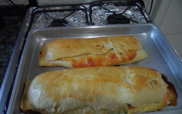 Enrolado de presunto e queijo