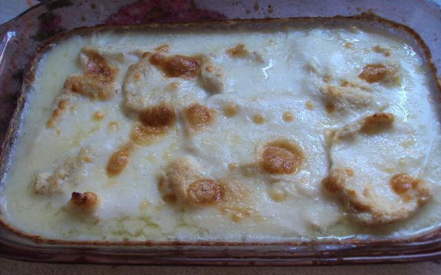 Frango cremoso de festa