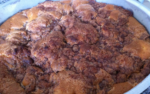 Bolo crocante de banana