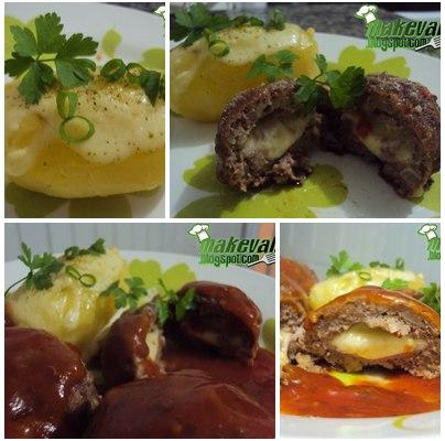 Polpetone assado e recheado