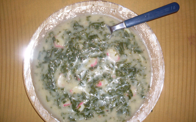 Sopa de espinafre light