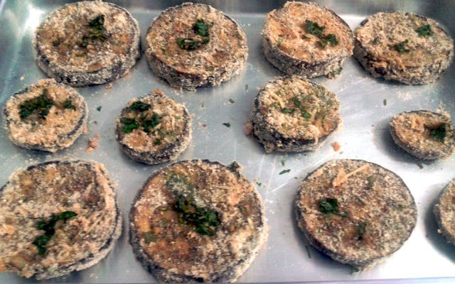 Berinjela empanada de forno