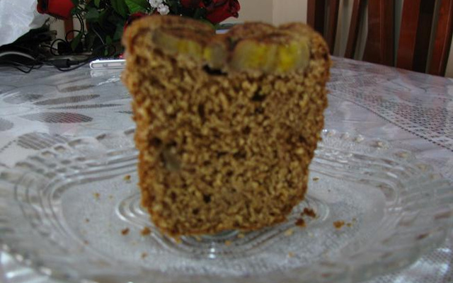 Bolo integral light de banana e maçã