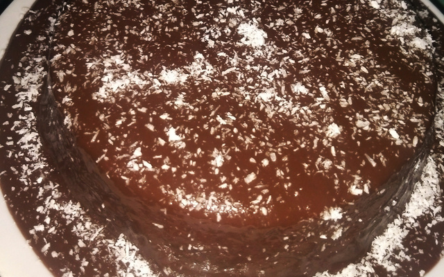 Cobertura de chocolate para bolos