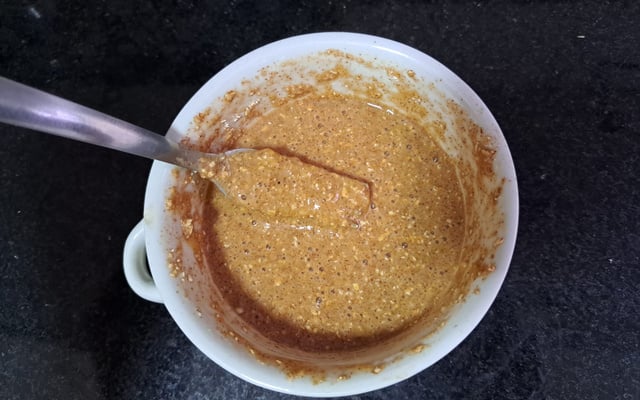 Bolo Proteico Express de Microondas