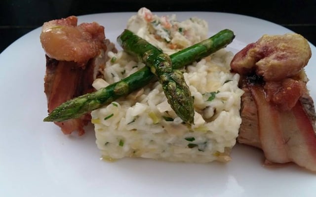 Risoto alcachofrinha e palmito