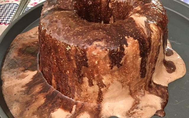 Pudim gelado tipo sorvete