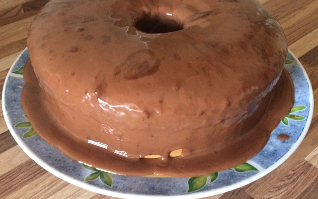 Bolo de Cenoura com Ganash