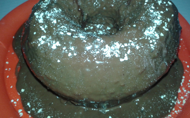 Bolo de chocolate com aveia