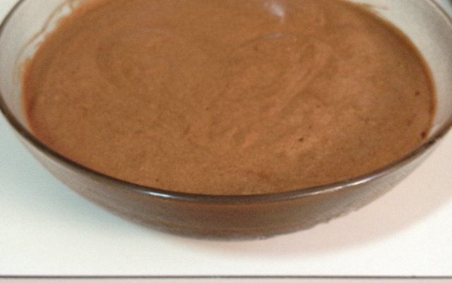 Mousse prático de chocolate