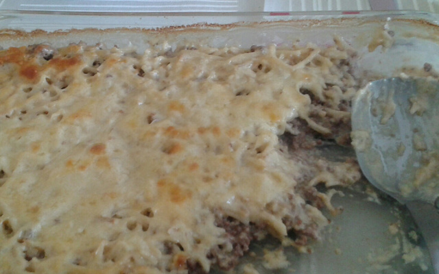 Fricassê de carne moída com requeijão