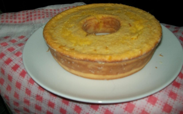 Bolo de milho no liquidificador