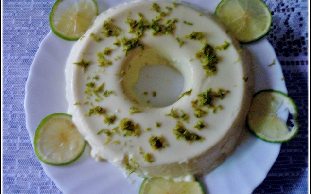 Flan de limão