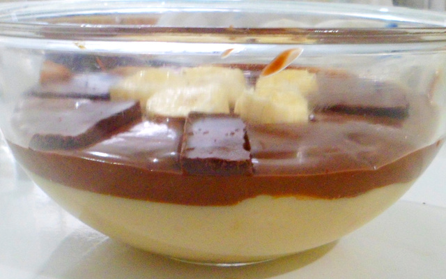Beijinho de Banana com chocolate