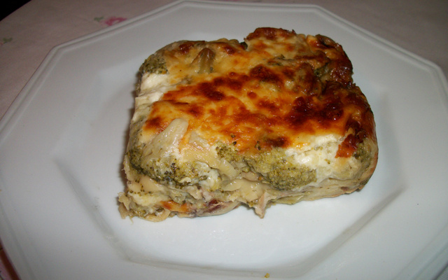 Lasanha de brócolis