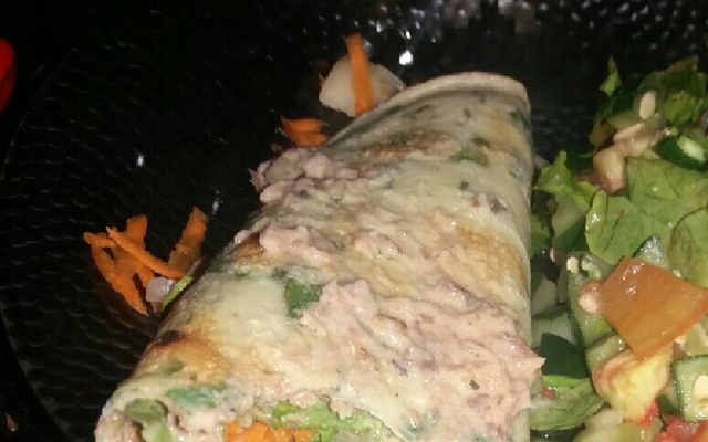 Crepioca simples com sardinha