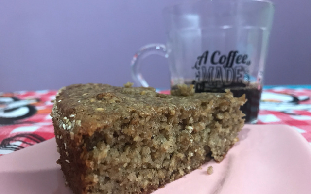 Bolo saudável de banana ou maçã