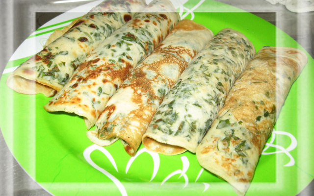 Panquecas de espinafre com ricota