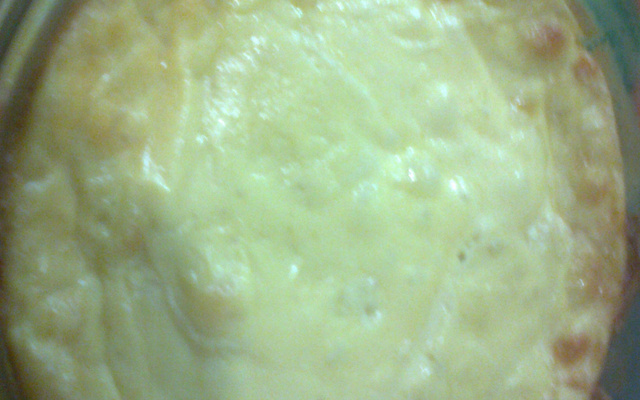 Souflé cremoso de milho e queijo