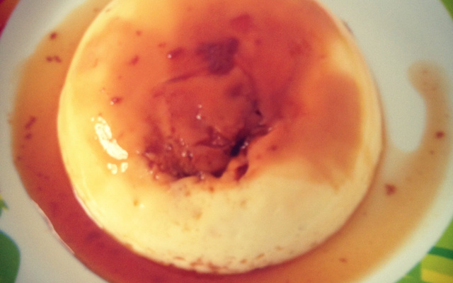 Pudim de micro-ondas