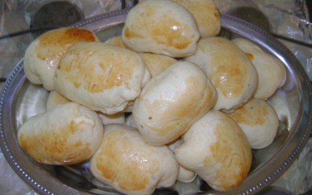 Enroladinho de presunto e queijo