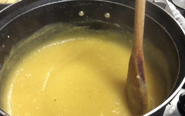 Sopa de fubá prática