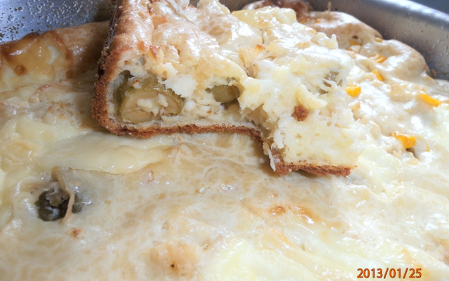 Torta de frango com requeijão