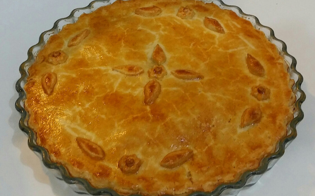 Torta de palmito com massa podre