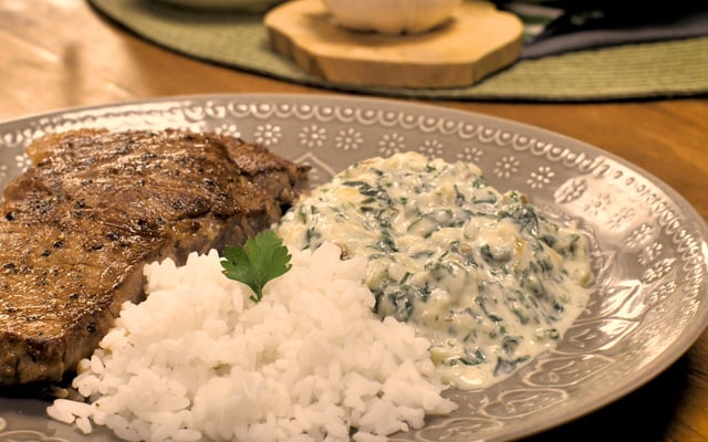 Creme de espinafre fácil e divino