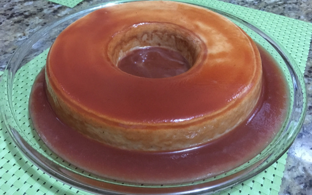 Pudim de queijo minas