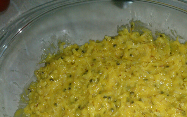 Cocada com maracujá