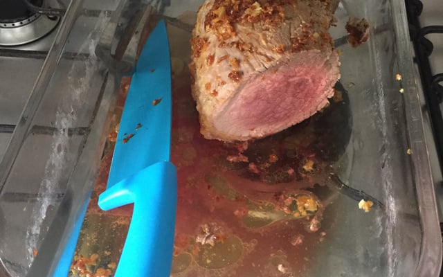 Maminha com sal grosso