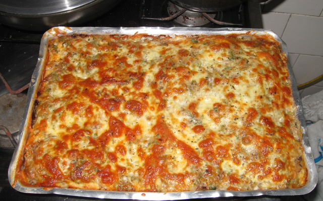 Torta -Pizza rápida de sardinha