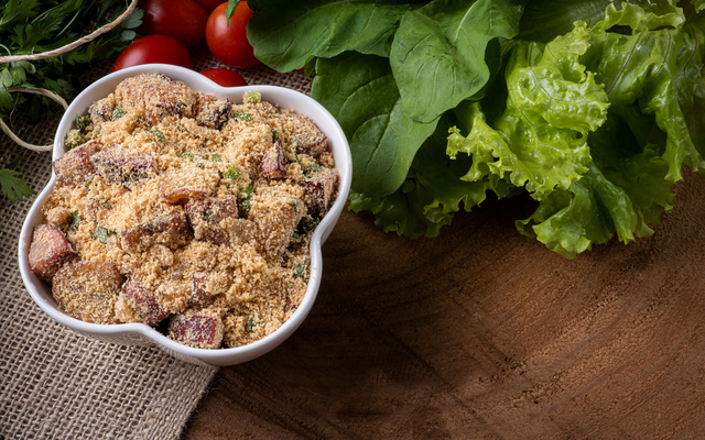 Farofa de bacon deliciosa