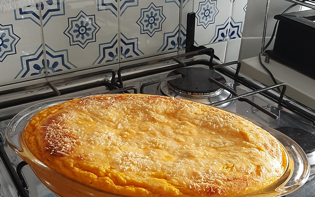 Suflê de 4 legumes no liquidificador