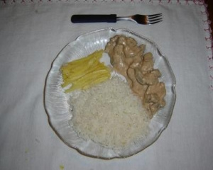 Estrogonofe de microondas