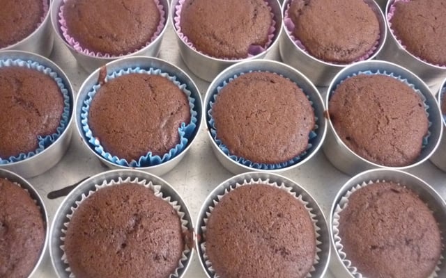 Cupcake fácil de chocolate